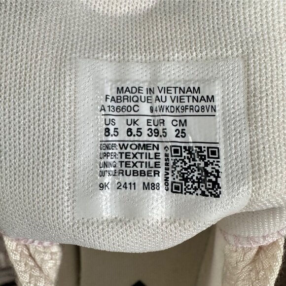 ❤️Chuck Taylor All Star Lift Platform Cross Stitch 8.5 Womens Shoes Pink A13660C - Picture 14 of 14